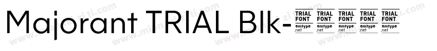 Majorant TRIAL Blk字体转换